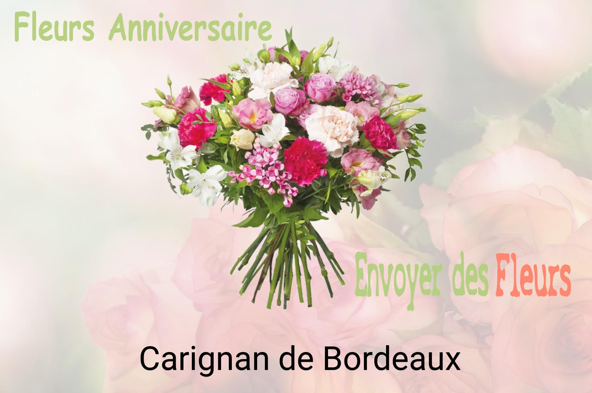 Bouquet de fleurs d’anniversaire livré à Carignan-de-Bordeaux